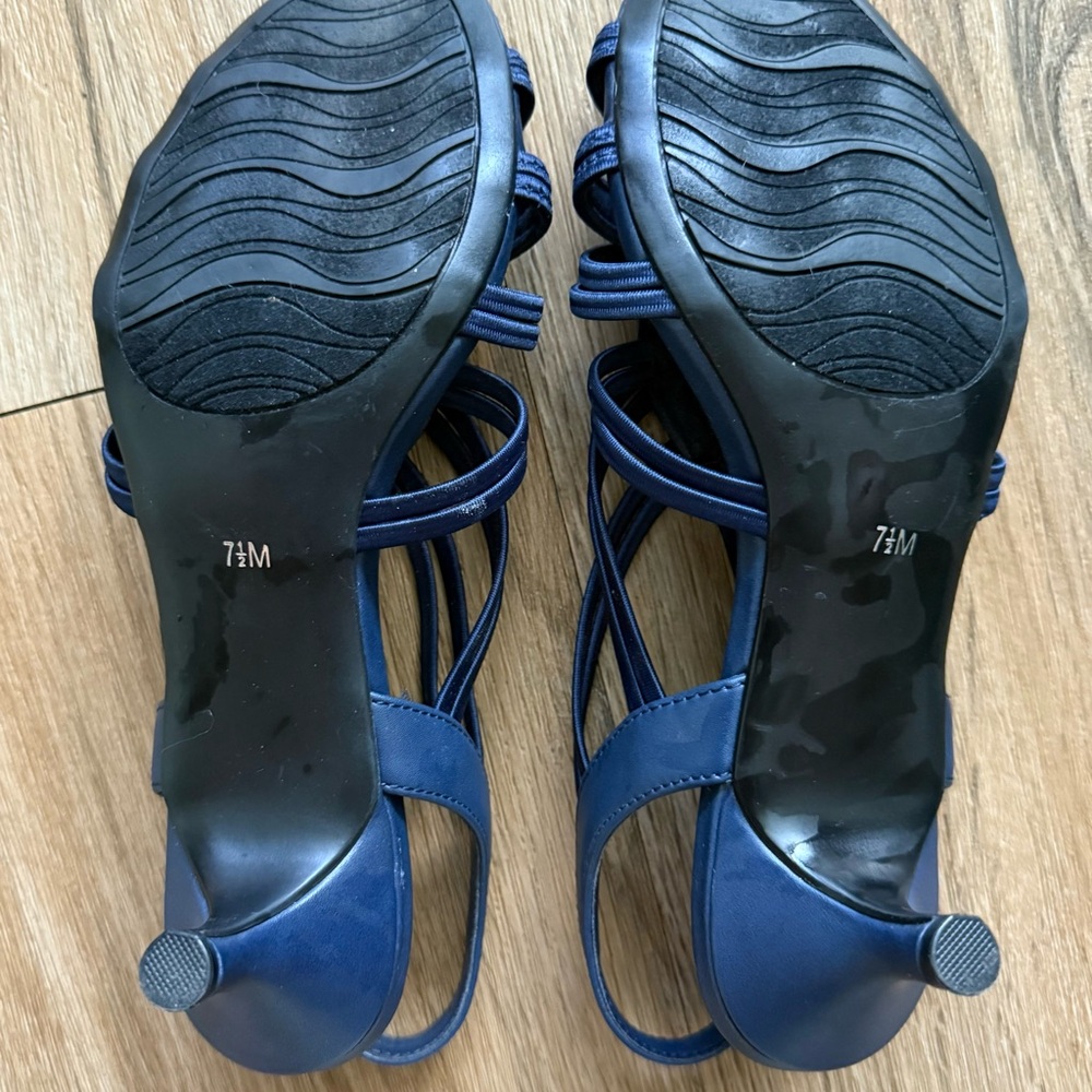 Women's Blue Strappy Sandals - Picture 5 of 5